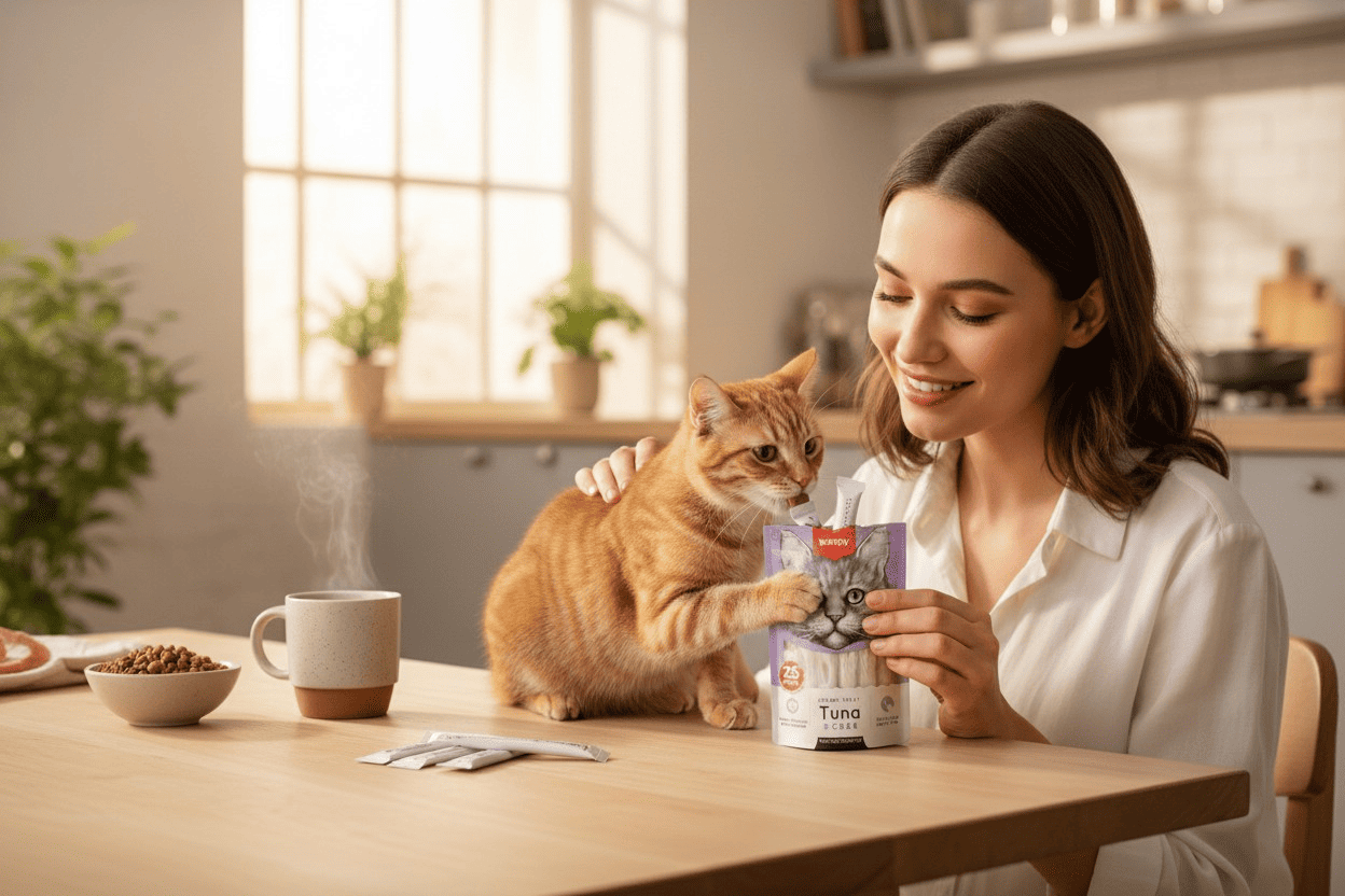 Petisco Cremoso para Gatos Wanpy Truly