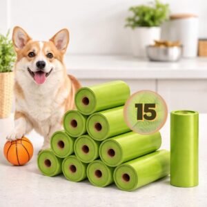 Kit 15 Rolos Refil Cata Caca com 225 Saquinhos