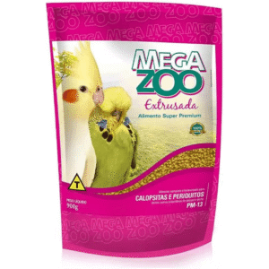 Megazoo Ração Extrusada Calopsitas e Periquitos PM13 900g