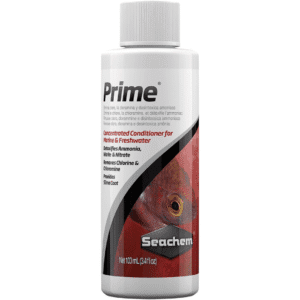 Frasco de Seachem Prime 100ml condicionador de água para aquários de água doce e salgada.