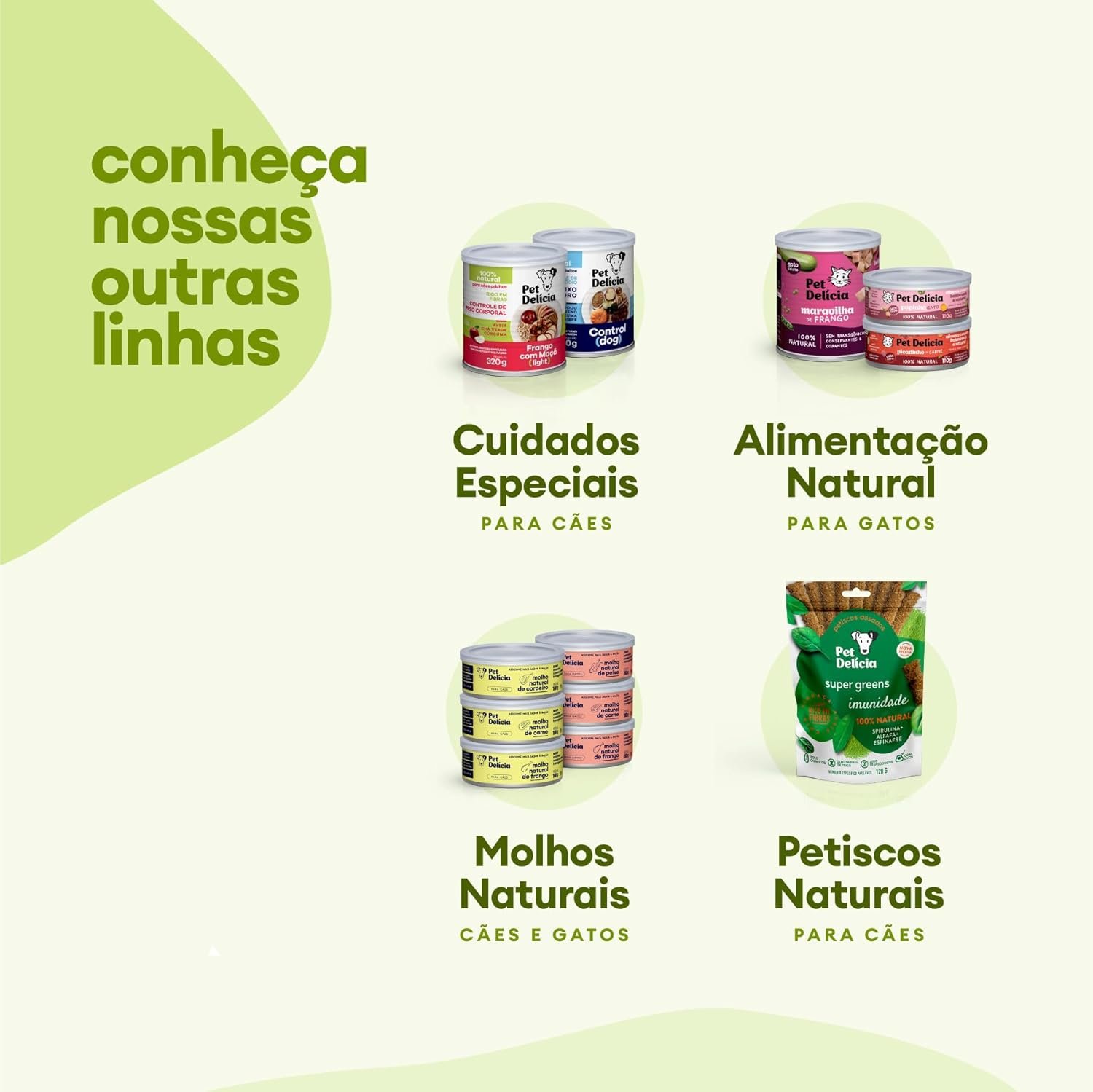 Lata de Ração Úmida Pet Delícia sabor Casserole de Carne para cães adultos.