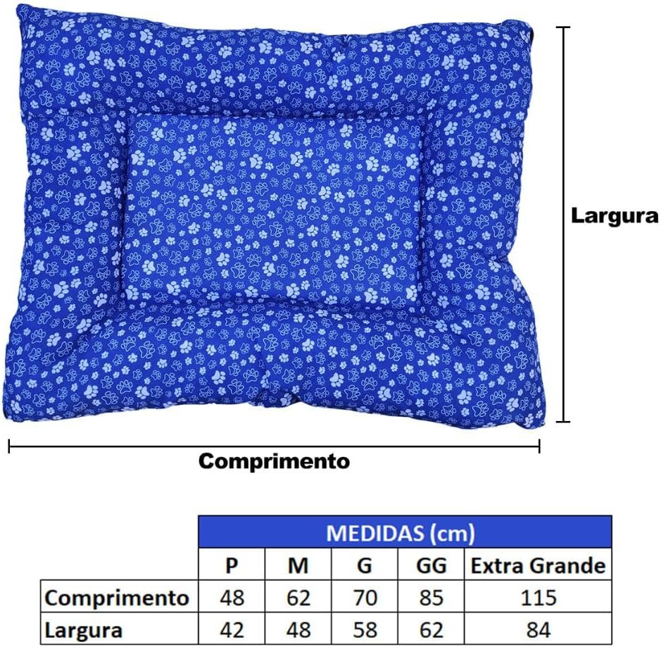 Tapete Gelado Pet azul com tecnologia de gel refrescante para alívio do calor.